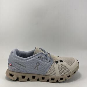 On Cloud 5 Running Shoes Womens Size 8 Nimbus/Moon Athletic Sneakers Tan Lilac